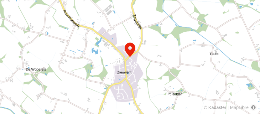 Locatie van Rouwhorst en Maertzdorff