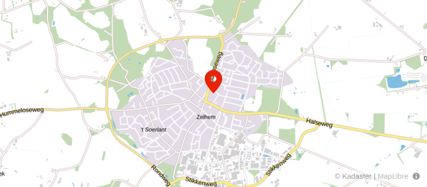 Locatie van Cker Chantal