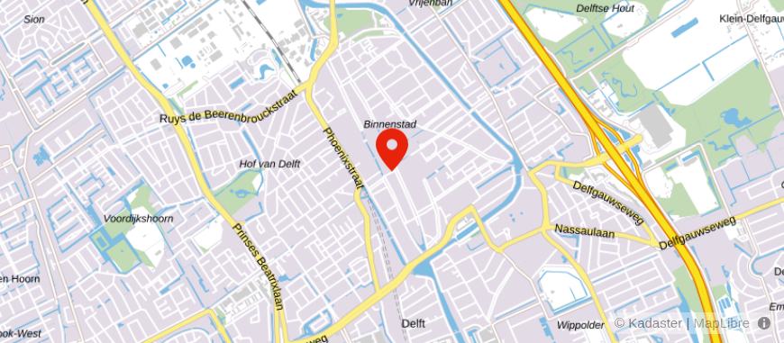 Locatie van De Hypotheekshop Delft