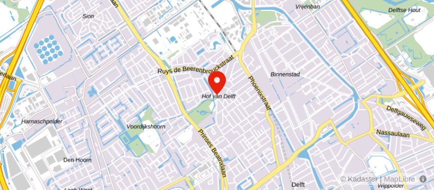 Locatie van De Scheidingsplanner Delft