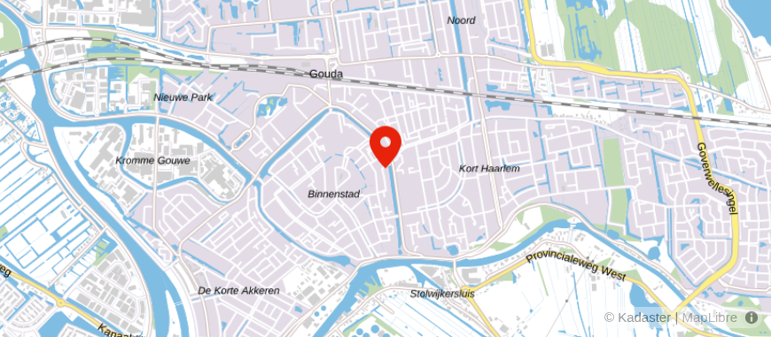 Locatie van Van Herk Makelaardij Gouda