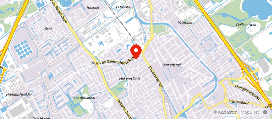 Locatie van FDC Putman Delft