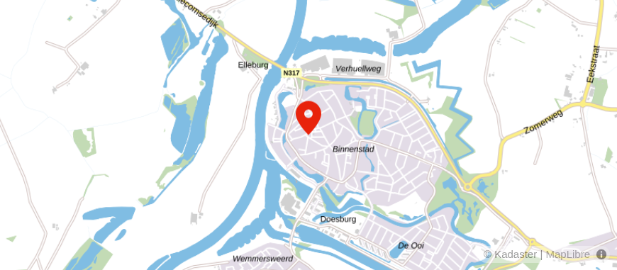 Locatie van Tiedink Financieel Advies