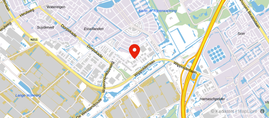 Locatie van Jordans administraties