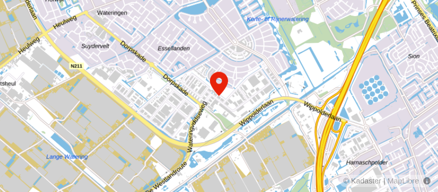 Locatie van VT 2000