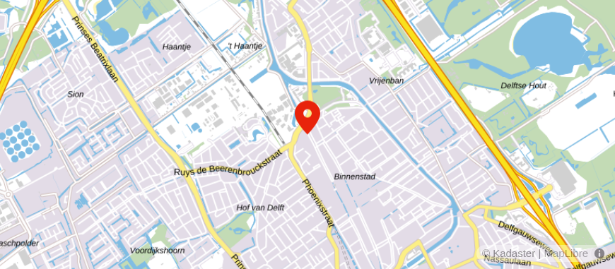 Locatie van Olsthoorn NVM Makelaars Delft