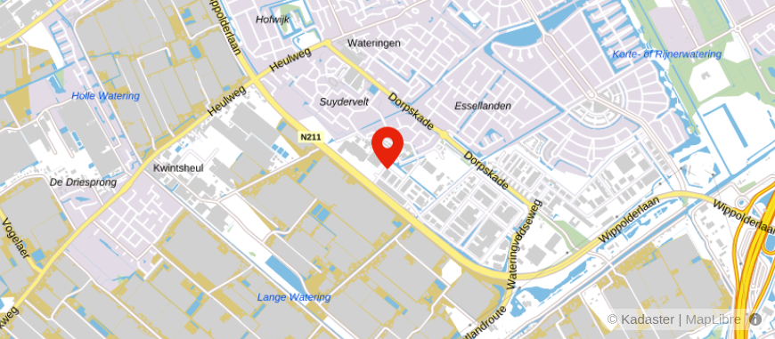 Locatie van Van der Velden & Van der Burg