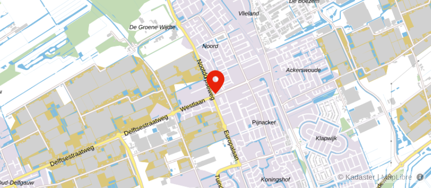 Locatie van De Hypotheker Pijnacker
