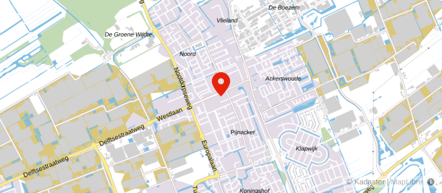 Locatie van Ruseler & Van Herk Makelaars Pijnacker