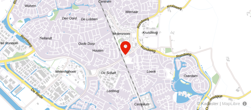 Locatie van financieel adviesbureau ROVENZO