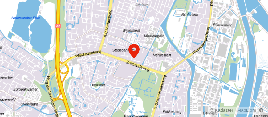 Locatie van Bergman Finance Nieuwegein