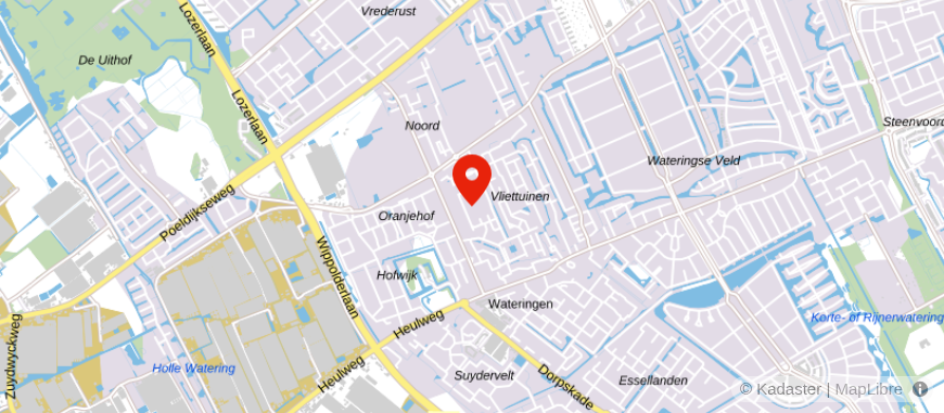 Locatie van Duijvestijn Waarde voor Wonen