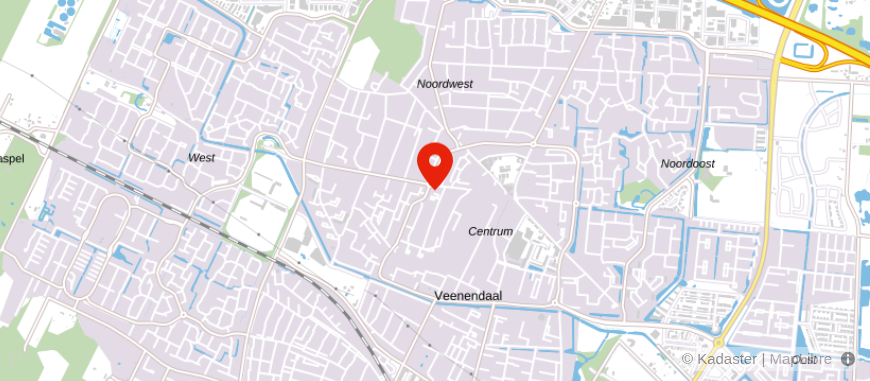 Locatie van Burgland Makelaars Veenendaal 