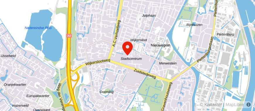 Locatie van Finovion Nieuwegein