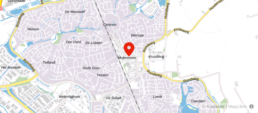 Locatie van De Hypotheker Houten