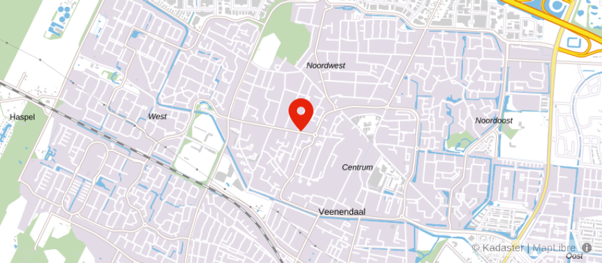 Locatie van B&B Admin.- & Bedrijfskundige Dienstverlening