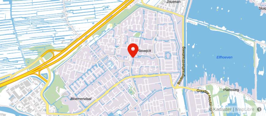 Locatie van Univé Het Groene Hart Gouda