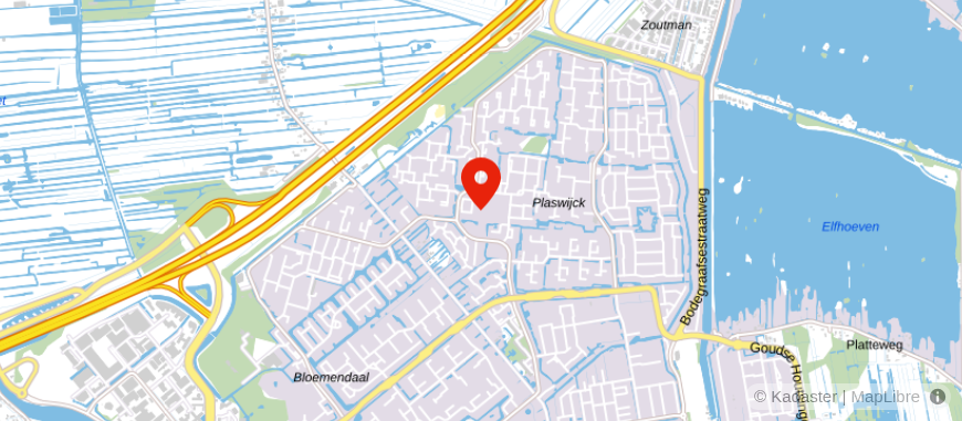Locatie van ASN Bank Gouda