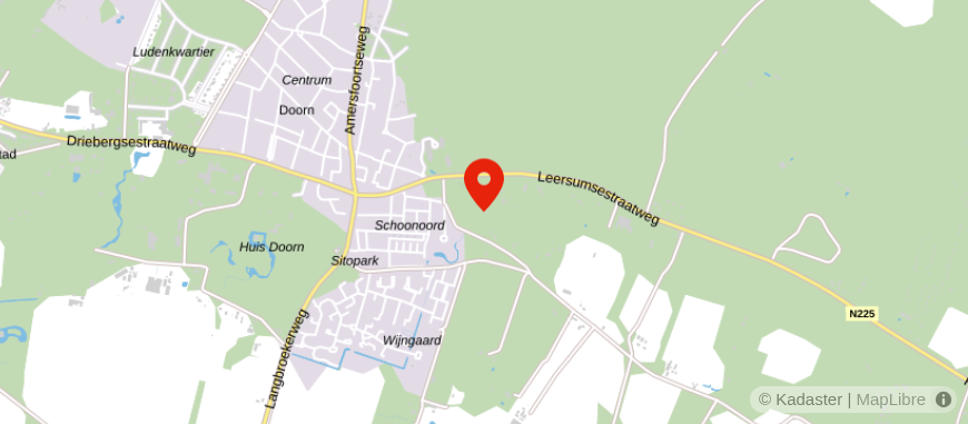 Locatie van TAP Uitvaartzorg Doorn