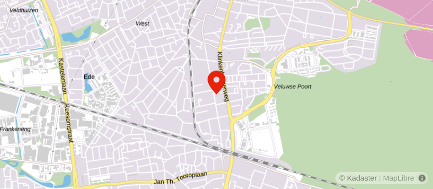 Locatie van Ditters Hypotheken & Assurantiën B.V. Ede