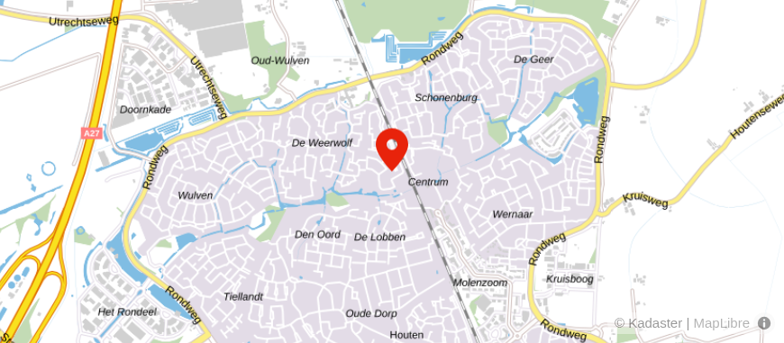 Locatie van Verzekerd Leven Advies Houten Utrecht