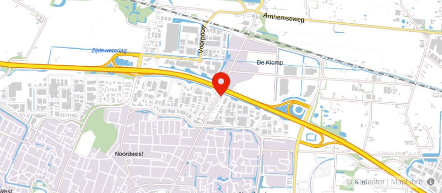 Locatie van MKB Finanz & Hypotheken Veenendaal