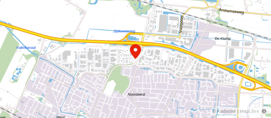 Locatie van De Hypotheekshop Veenendaal