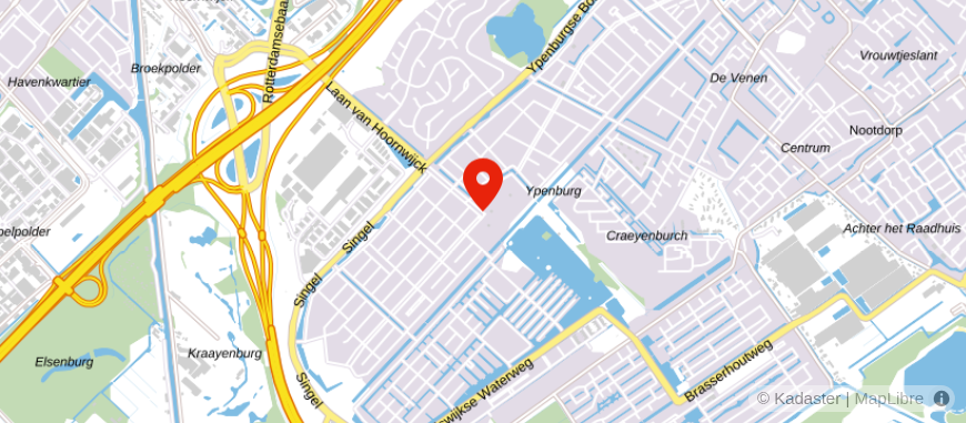 Locatie van Van Oosterom & Verhagen Ypenburg