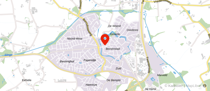 Locatie van Univé Oost Groenlo