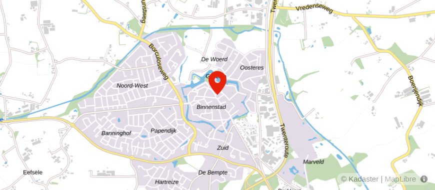Locatie van Steentjes Groenlo