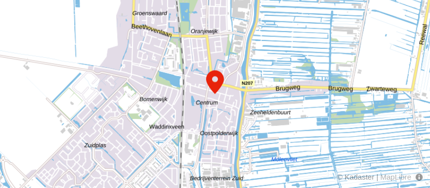 Locatie van Huizenga Assurantien BV