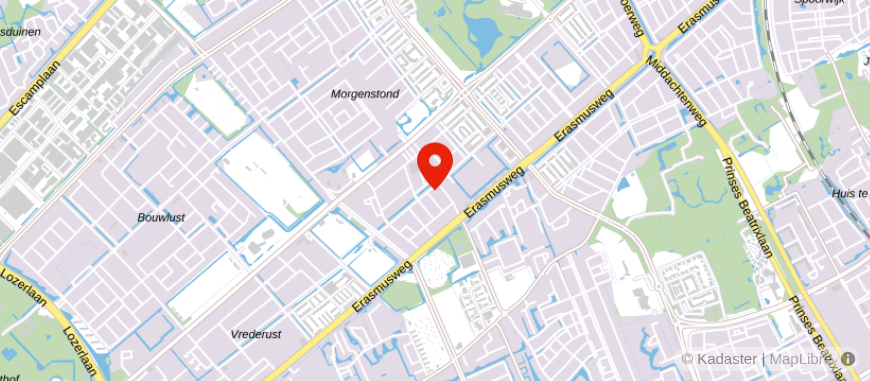 Locatie van Westhaghe Makelaars