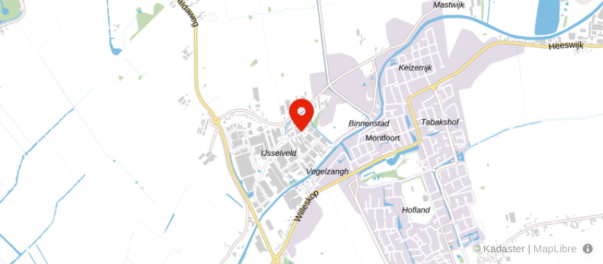 Locatie van Assurantie- en Adviesburo Benschop