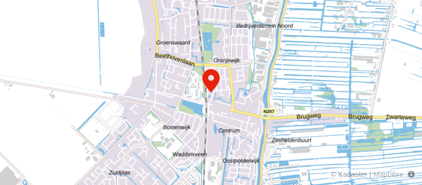 Locatie van Aksent Administratie