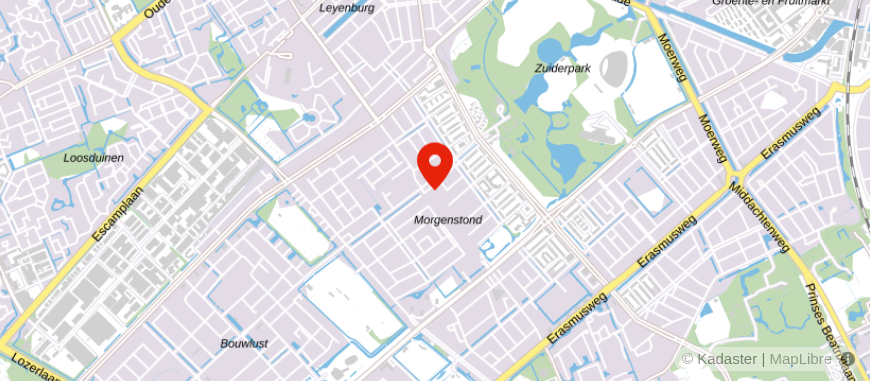 Locatie van De Hypotheker Den Haag Leyweg