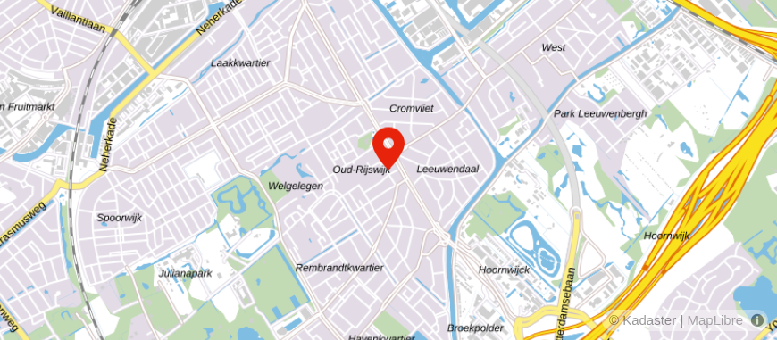 Locatie van Van Oosterom & Verhagen Hypotheken