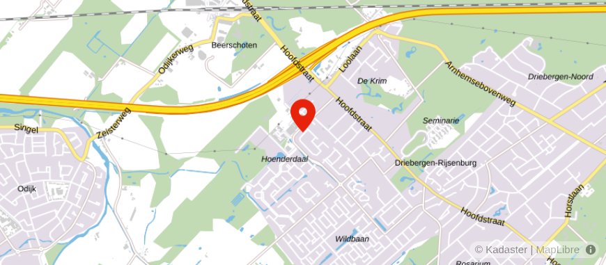 Locatie van Rijsenburg Financien