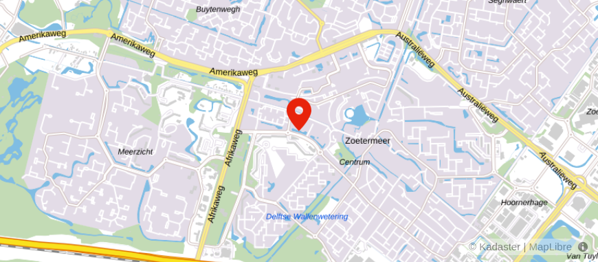 Locatie van De Hypotheekshop Zoetermeer Centrum