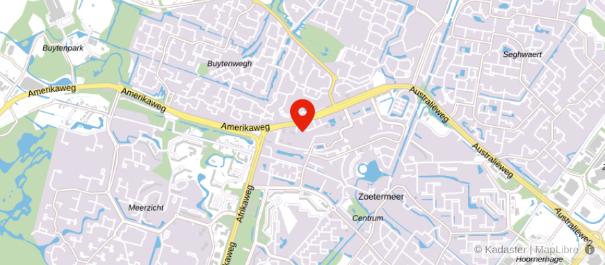 Locatie van ING Bank Zoetermeer