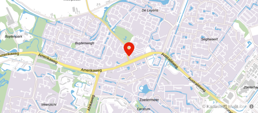 Locatie van De Hypotheker Zoetermeer