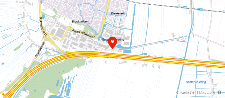 Locatie van De Taxatheek Groene Hart