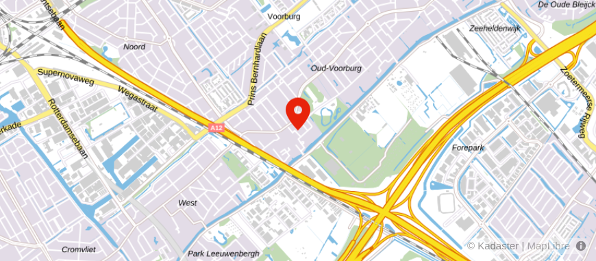Locatie van Huygens Financiële Diensten