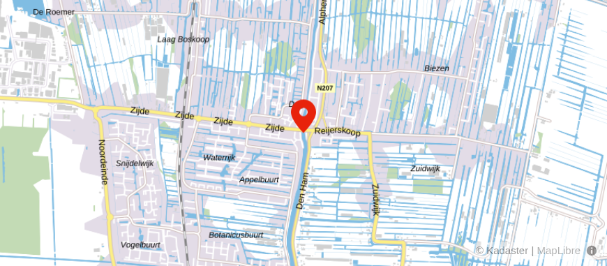 Locatie van Hofman en de Roode Administratiekantoor