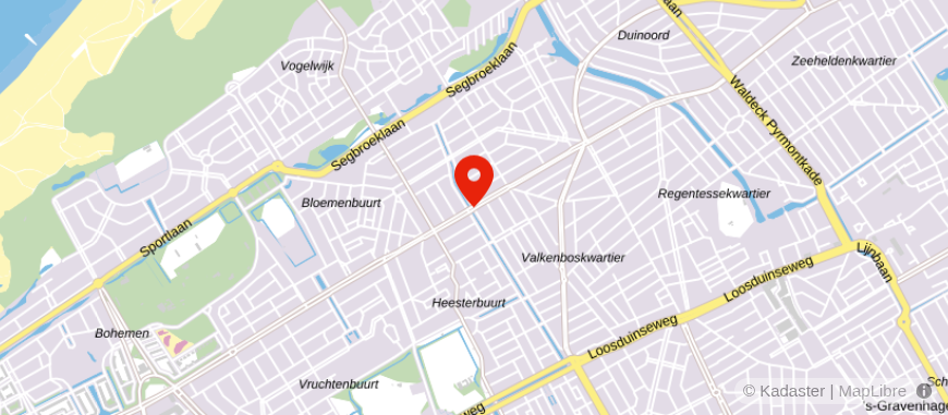Locatie van De Hypotheekshop Den Haag Bomenbuurt