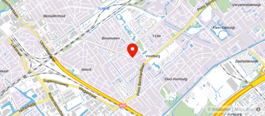 Locatie van ASN Bank Voorburg