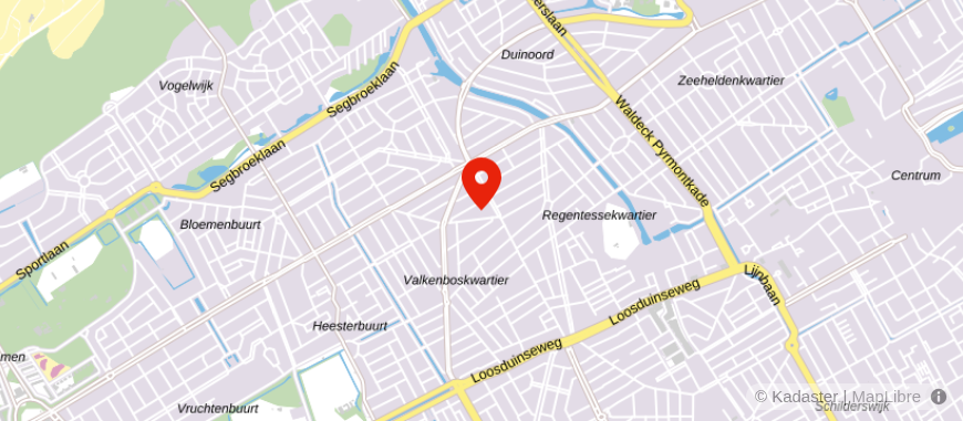 Locatie van Erbeva Makelaars