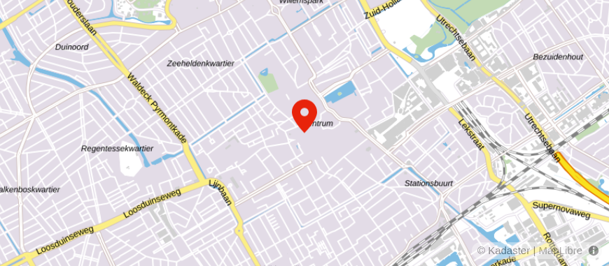 Locatie van Borgdorff Makelaars Den Haag