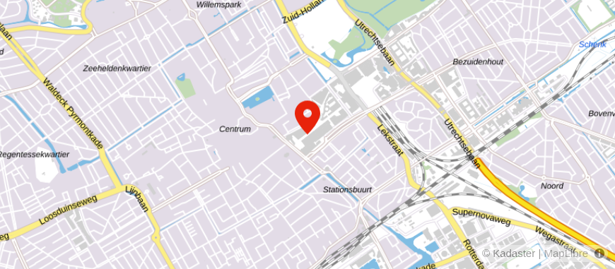 Locatie van De Hypotheker Den Haag Stadhuis