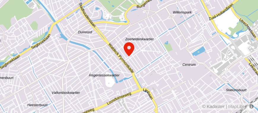 Locatie van Elzenaar Makelaars Zeeheldenkwartier
