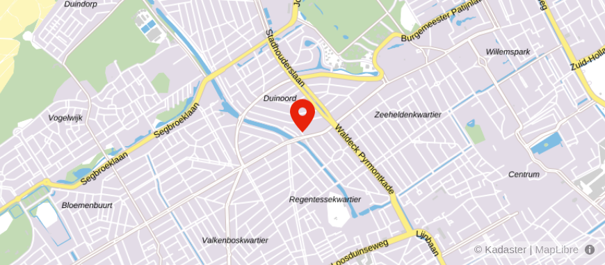 Locatie van Van Bruggen Den Haag